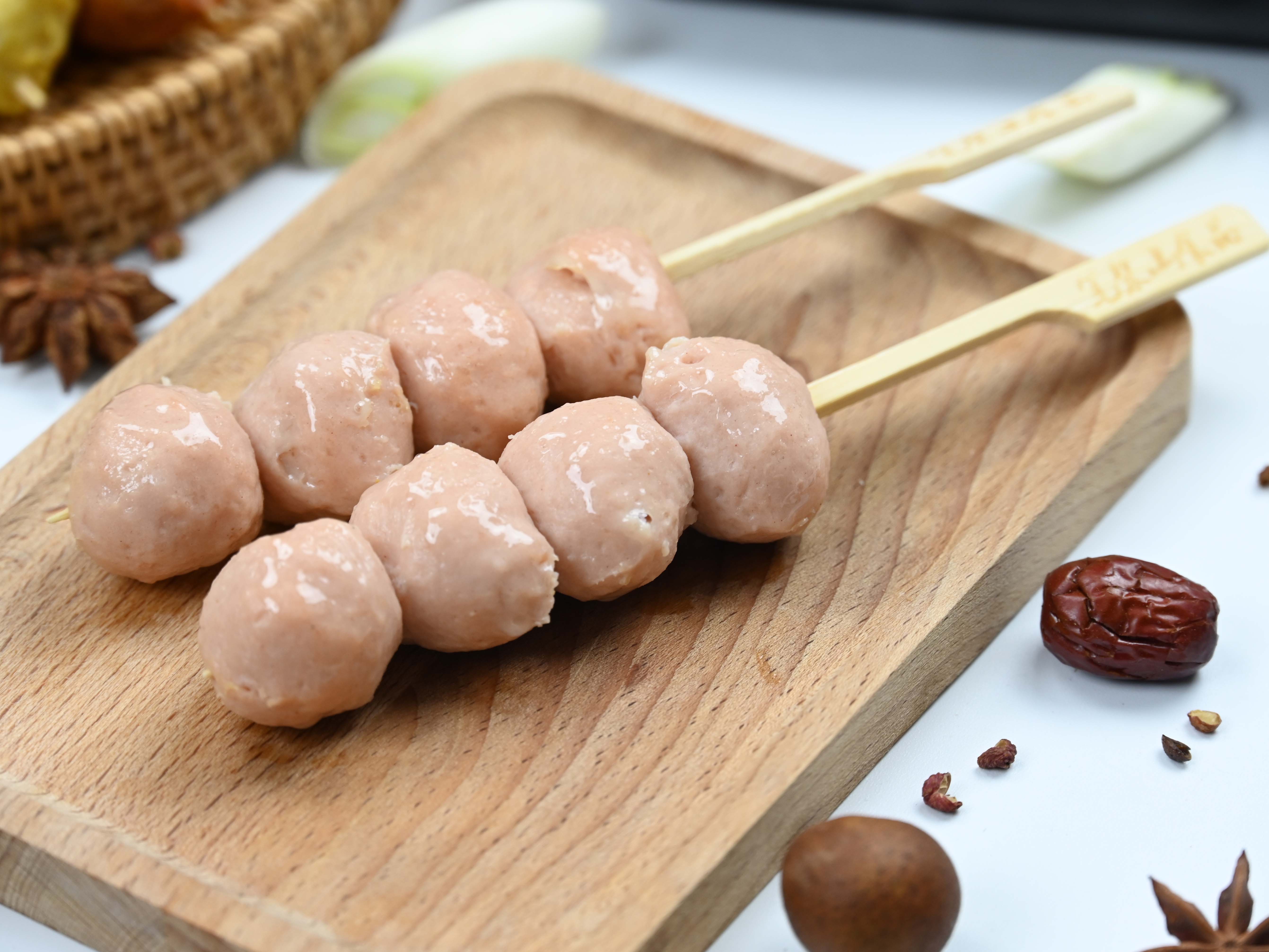 关东煮仿樱花鸡肉丸