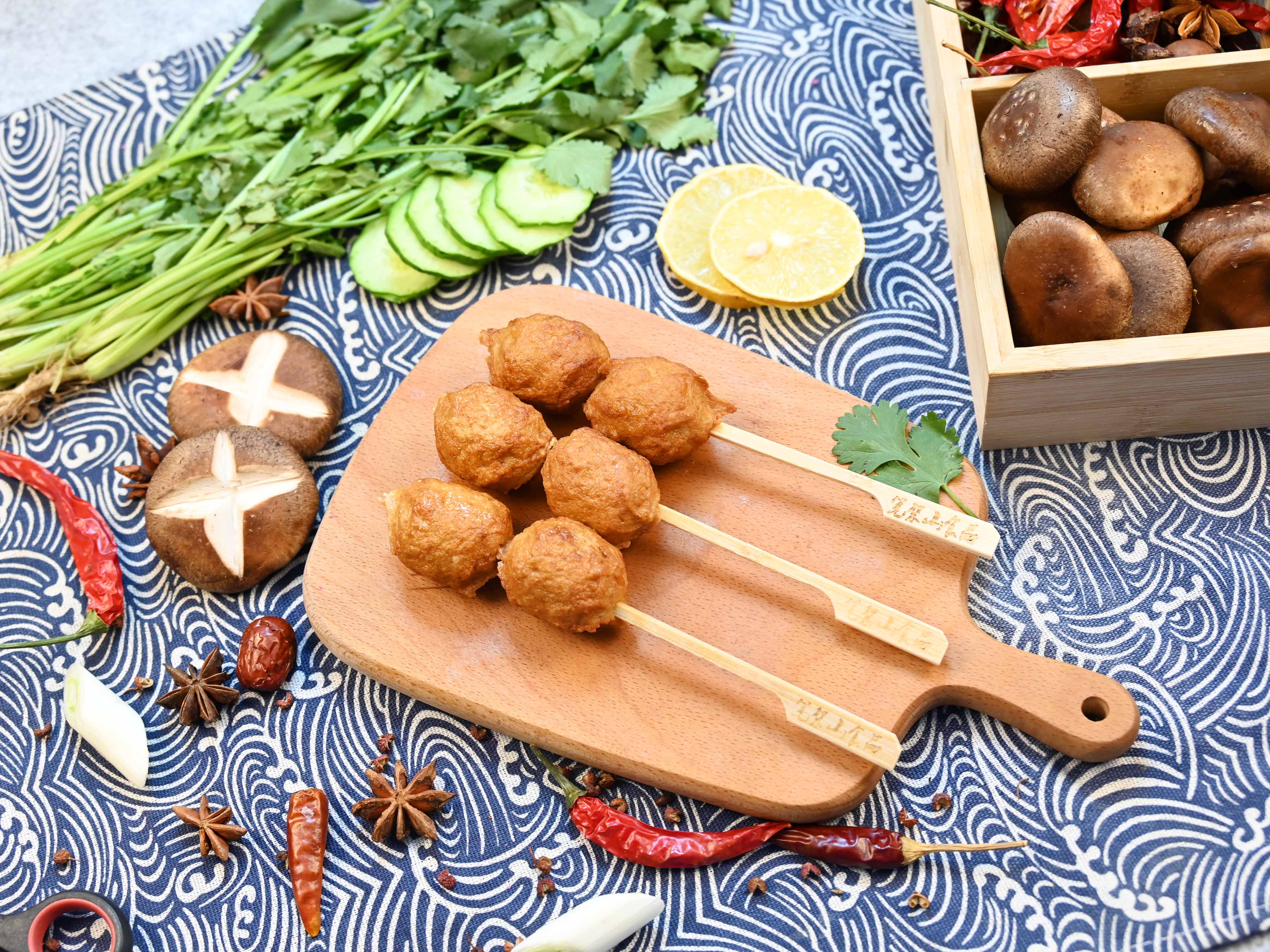 Булочки с перченой курицей