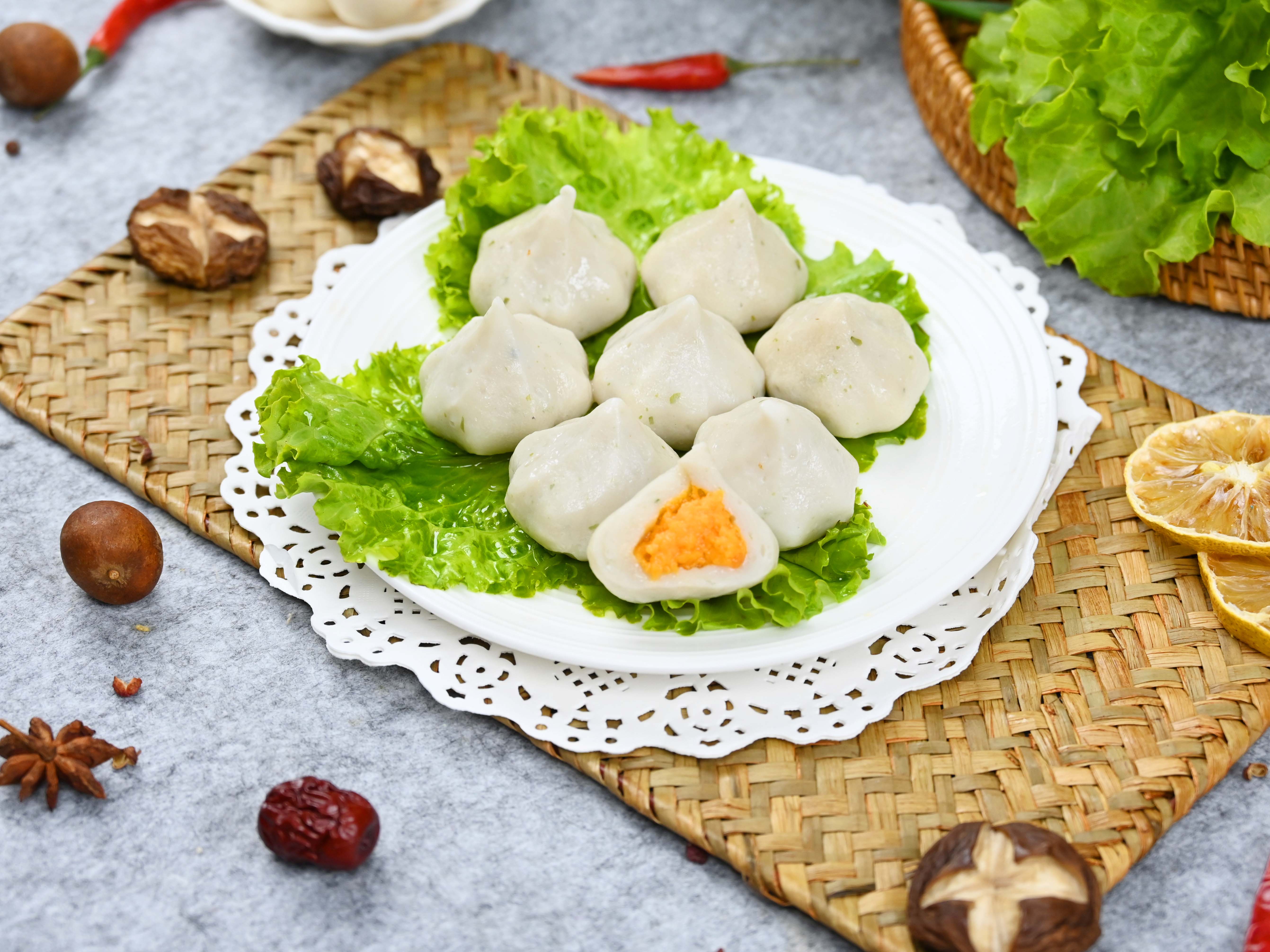 Булочки с крабовым мясом