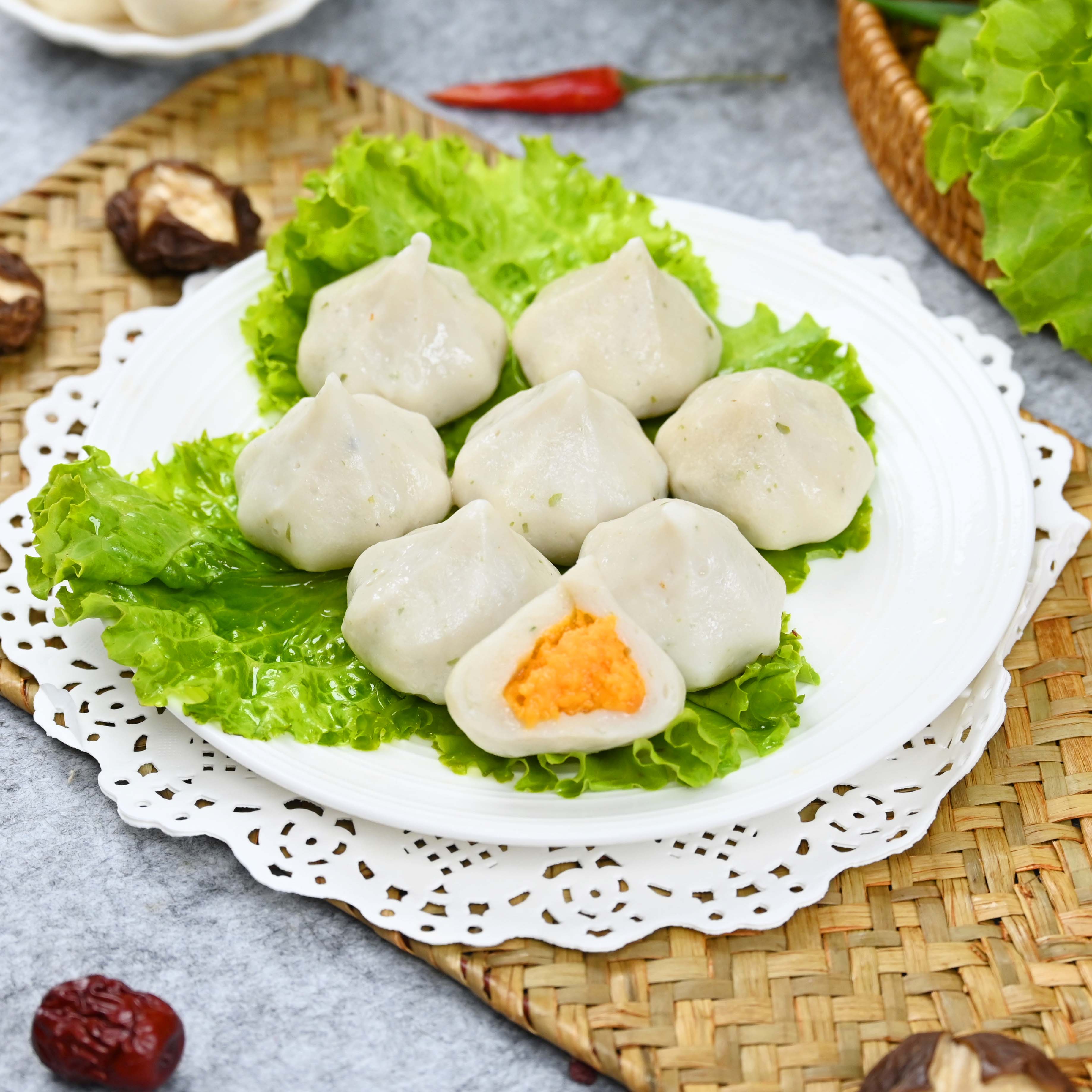 Булочки с крабовым мясом