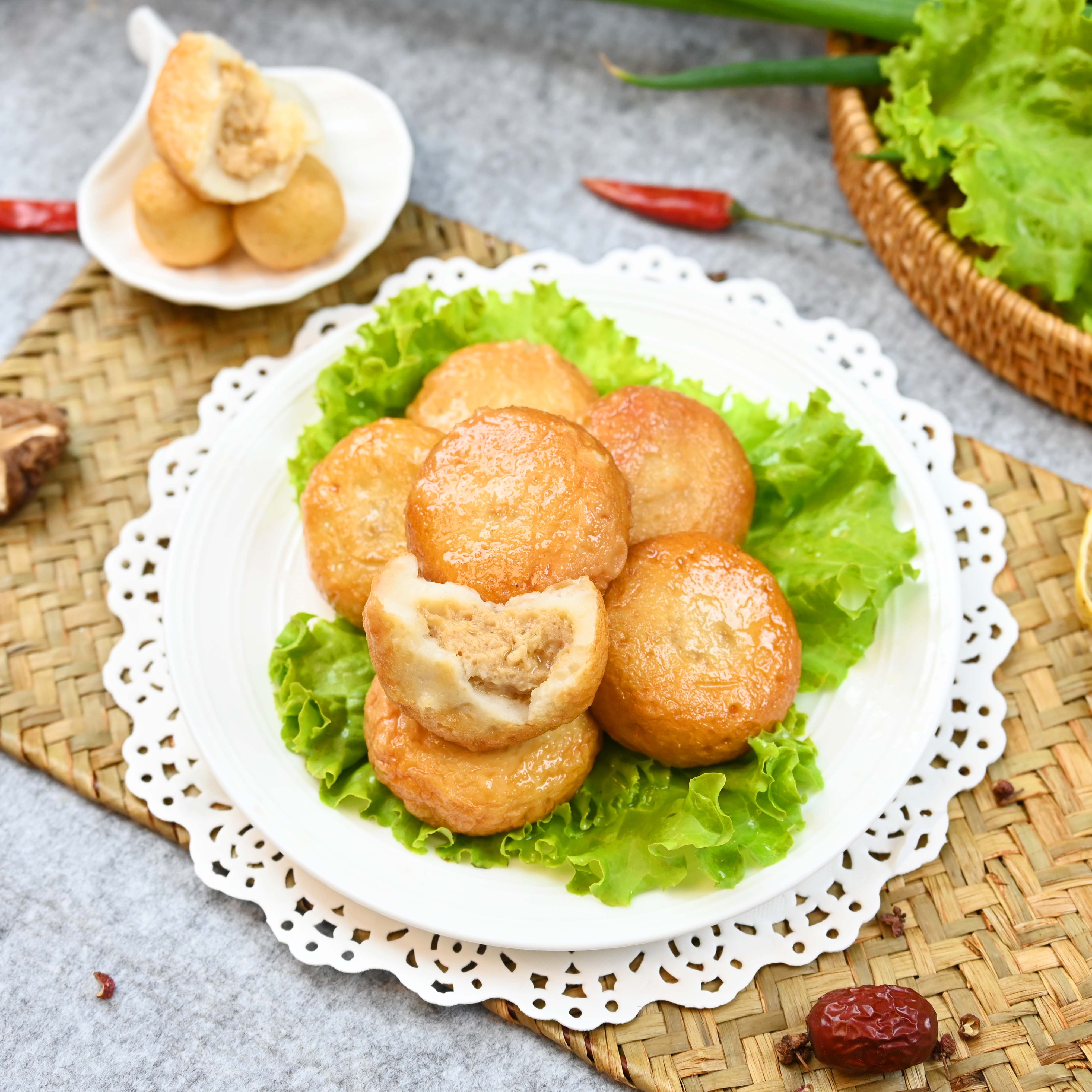 Рыбные пирожки с тигровой кожей